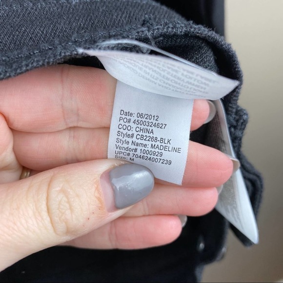 Code Bleu Black womens fall Madeline Denim Jacket - Picture 7 of 10